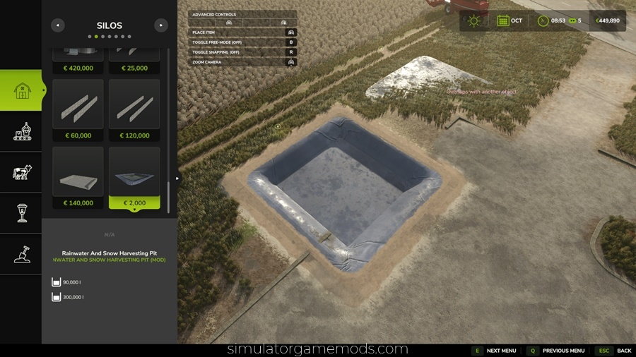 FS25 - Rainwater And Snow Harvesting Pit