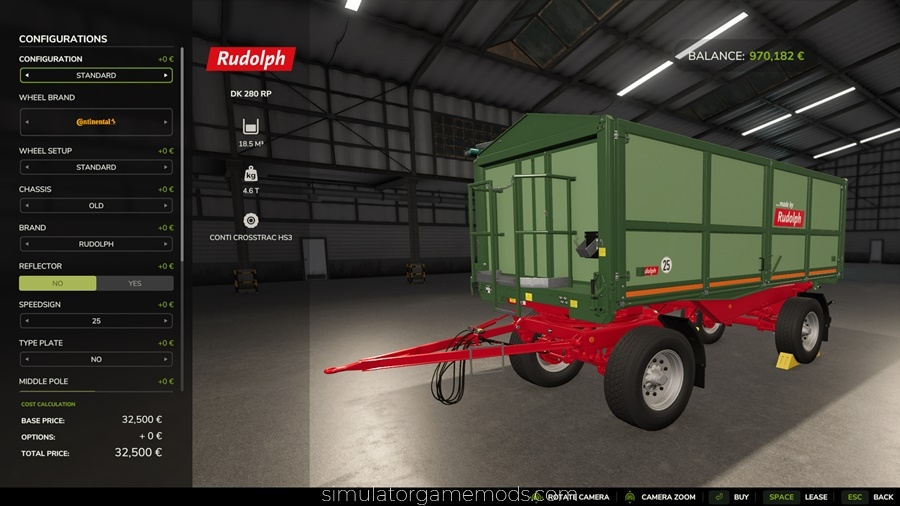 FS25 - Rudolph/Welger DK 280 RP Trailer