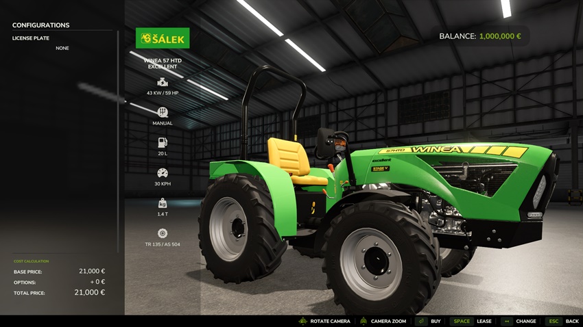 FS25 - Salek Winea 57 HTD Excellent Tractor