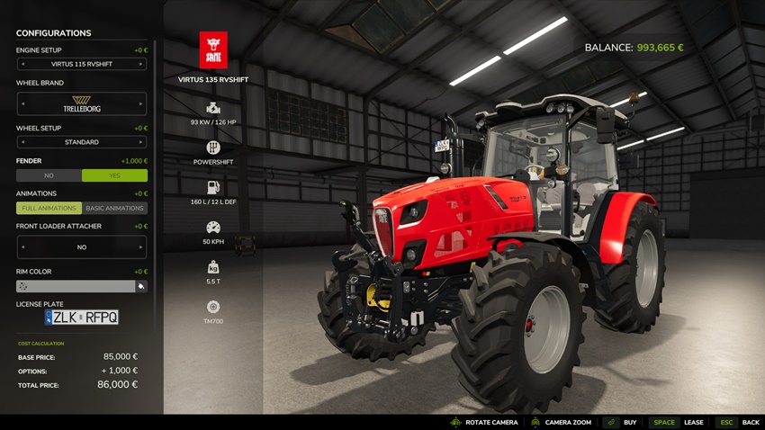 FS25 - Same Fortis/Virtus Tractor Series