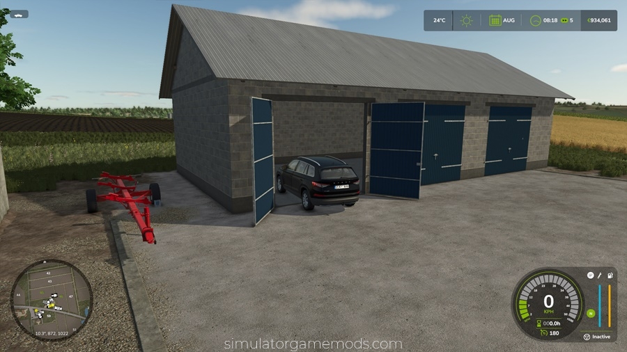 FS25 - Placeable Small Garage