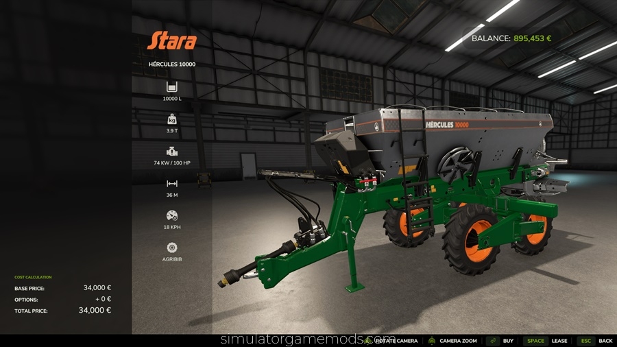 FS25 - Stara Hercules 10000 Lime Spreader
