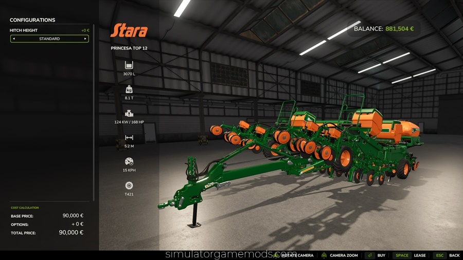 FS25 - Stara Princesa Top 12 Planter