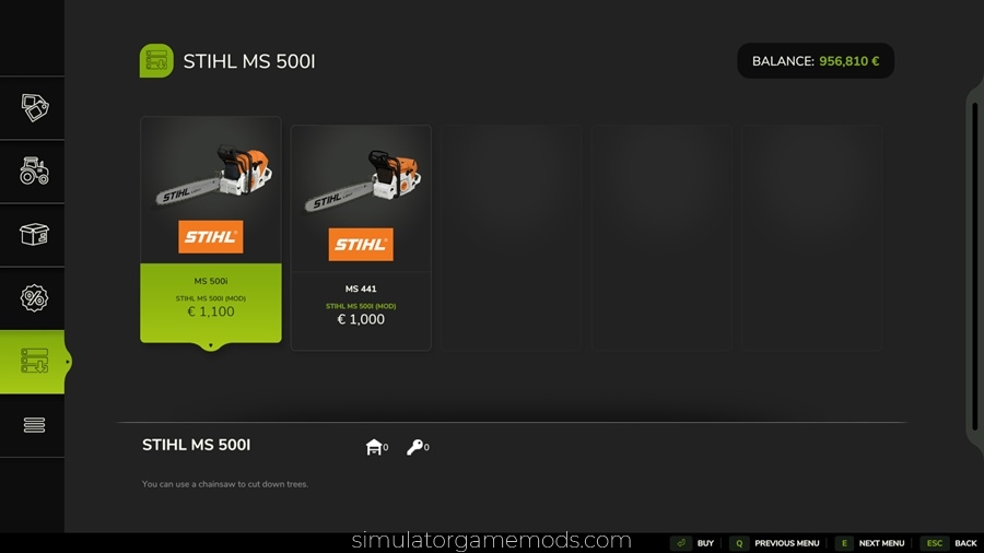FS25 - Stihl MS 500i Chainsaw