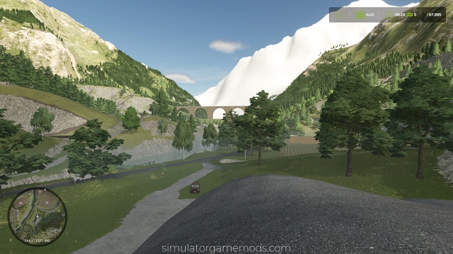 FS25 - The Alps 25 Map