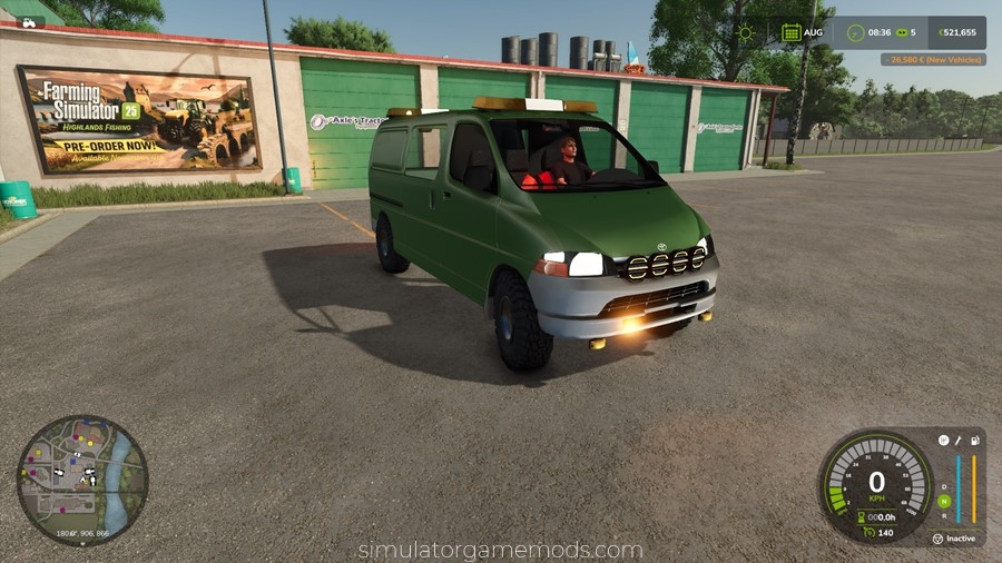 FS25 - Toyota Hiace Service truck mod