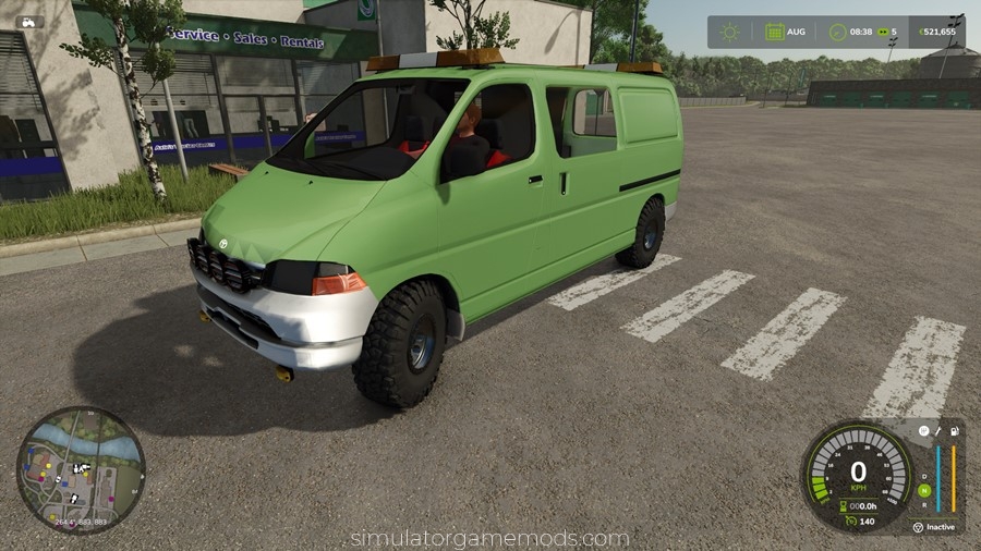 FS25 - Toyota Hiace Service truck mod