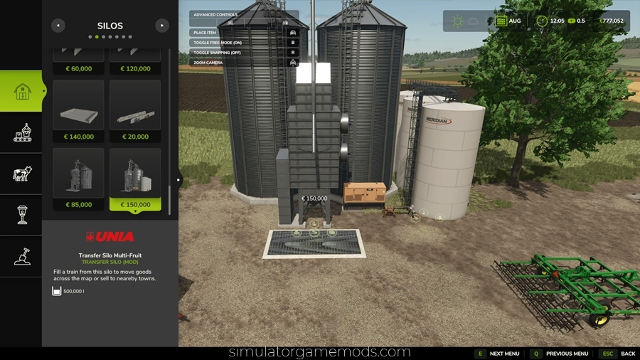 FS25 - Transfer Silo Multi-Fruit
