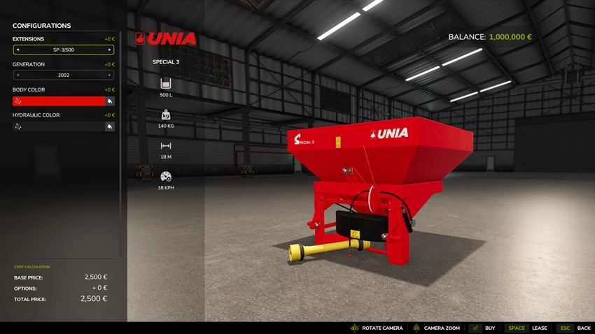 FS25 - Unia Special 3 Fertilizer Spreader
