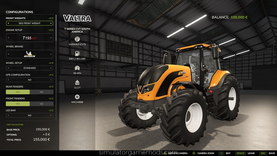 FS25 - Valtra T Series CVT South America