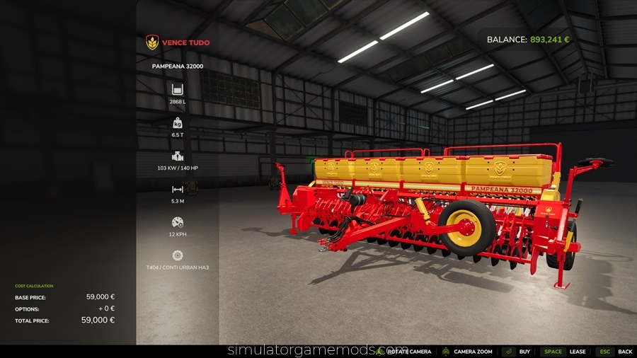 FS25 - Vence Tudo Pampeana 32000 Seeder