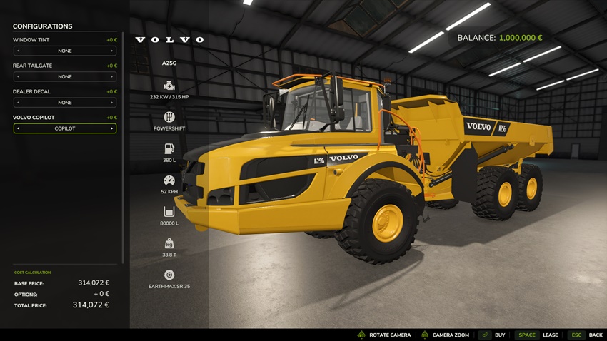 FS25 - Volvo A25G Articulated Hauler