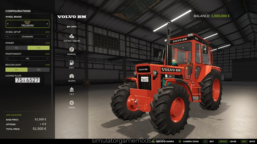 FS25 - Volvo BM 2654 Tractor