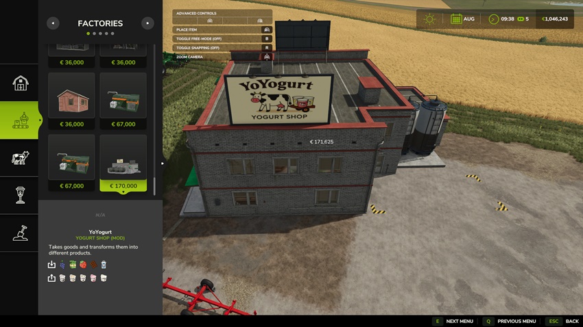 FS25 - Yogurt Shop