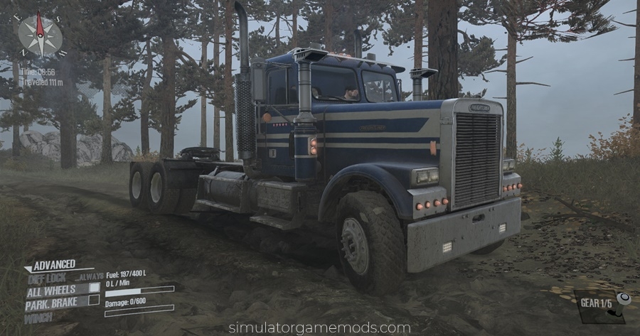 Mudrunner - Freightliner 120 FLD Truck V1.02