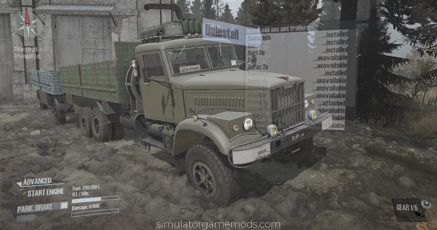 Mudrunner - KrAZ-257 Truck