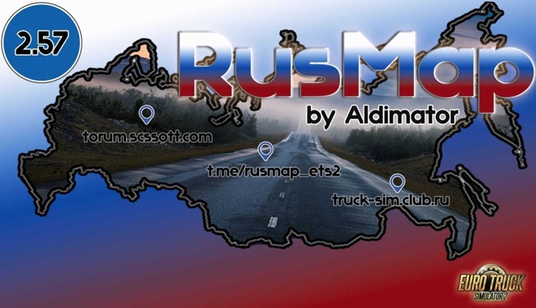 RusMap V2.57 – ETS2 1.57.x